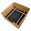 Cardboard Whelping Box with Inconti-Pet Pad and Fleece Complete