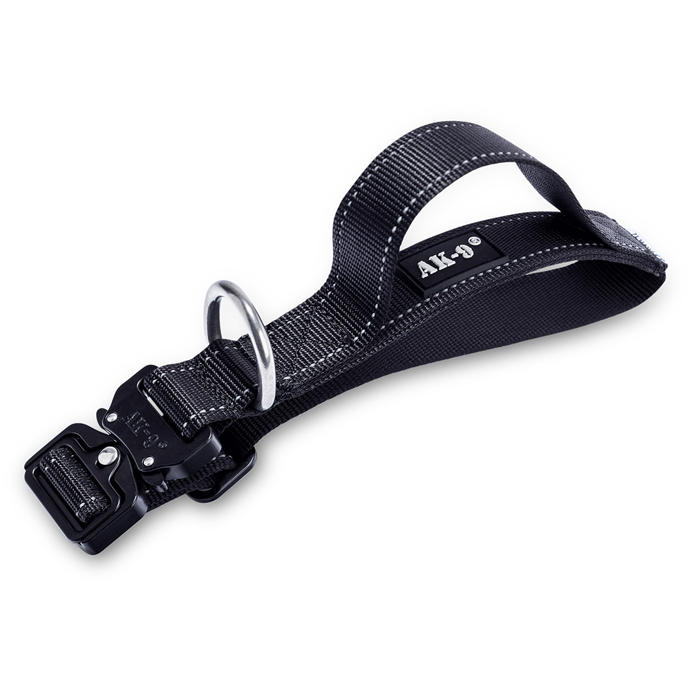 AK-9 Combat Clip Dog Collar Narrow Small Black AK-9 Combat Clip Dog Collar Narrow Small Black