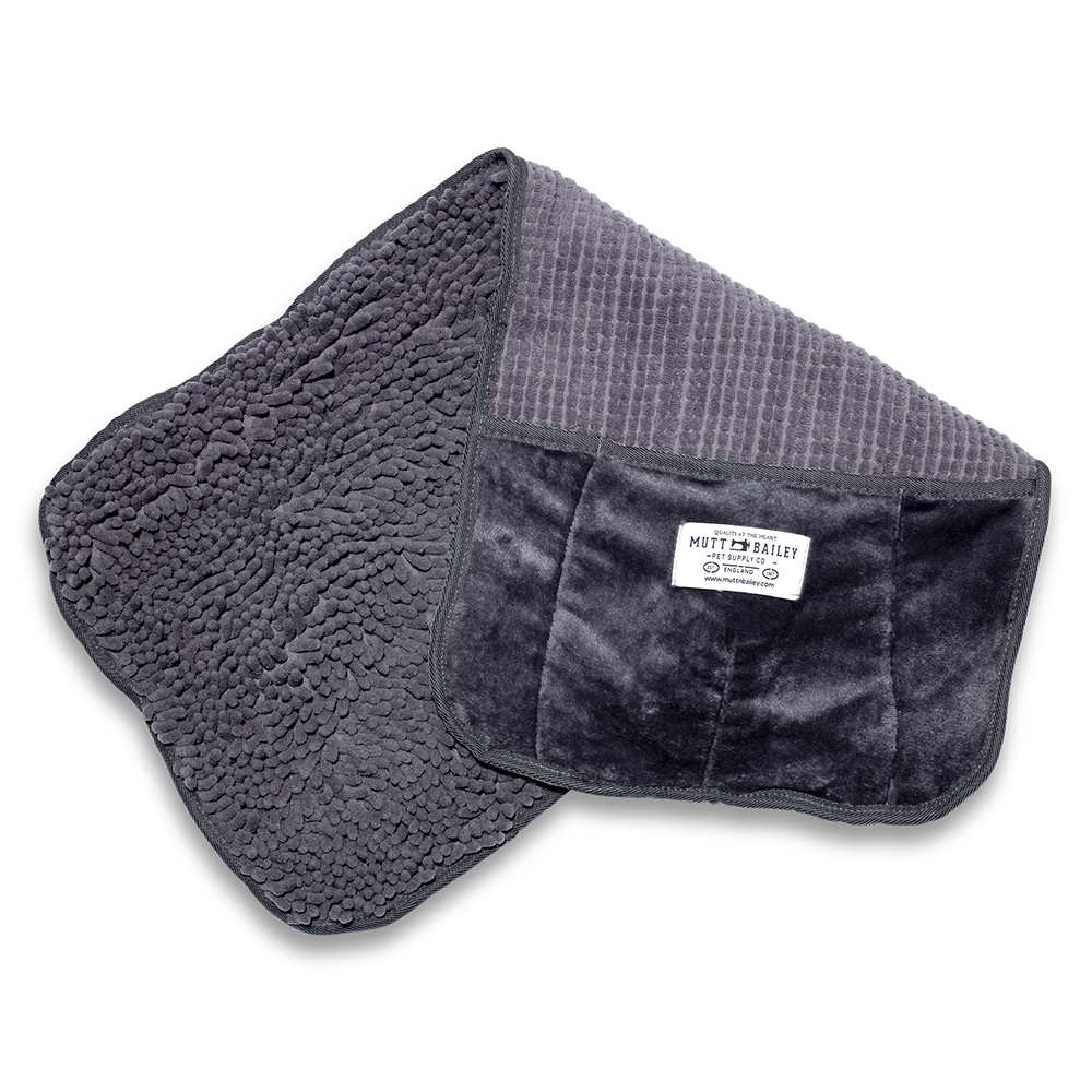 Mutt and Bailey Noodle Drying Towel Showing Reverse Side Mutt and Bailey Noodle Drying Towel Showing Reverse Side