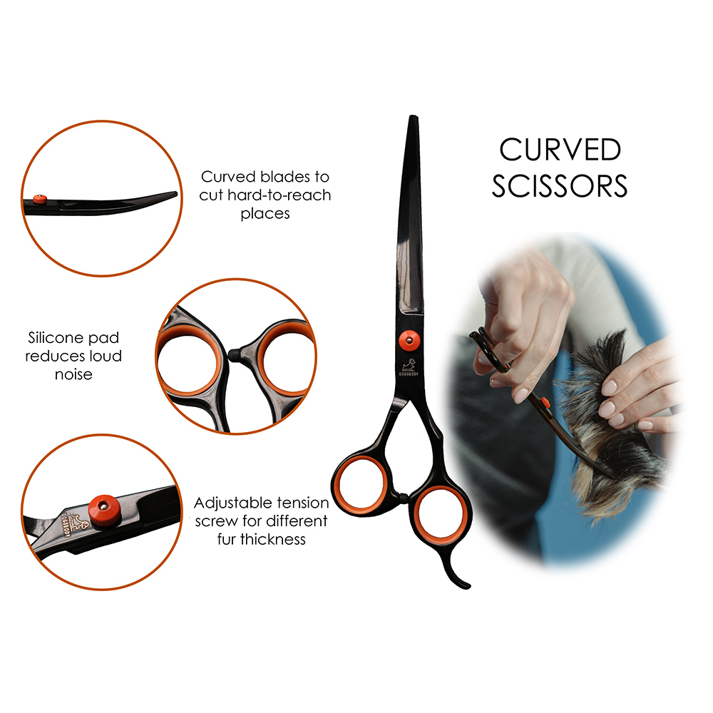 Dogsbody Grooming Kit Curved Scissors Details Dogsbody Grooming Kit Curved Scissors Details