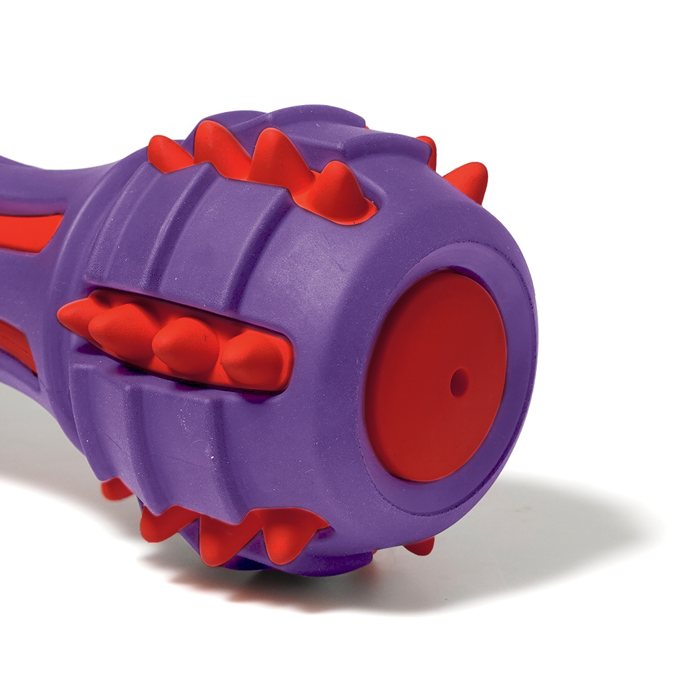 Duratoy Heavy Duty Dumbbell Dog Chew Toy - Safe and Easy to Clean