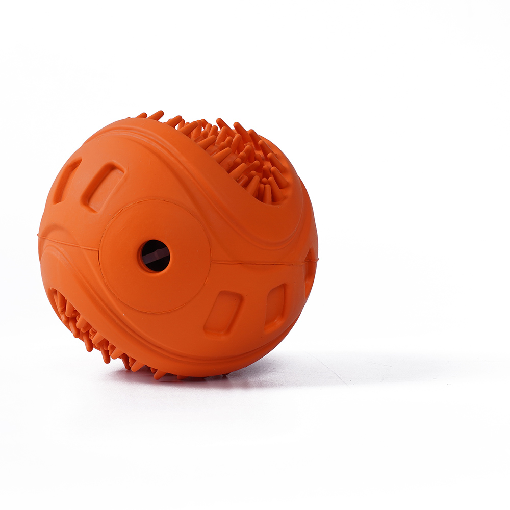 Inside the Duratoy Giggle Ball Dog Chew Toy is a Pet Safe Giggling Sounder For Hours of Fun
