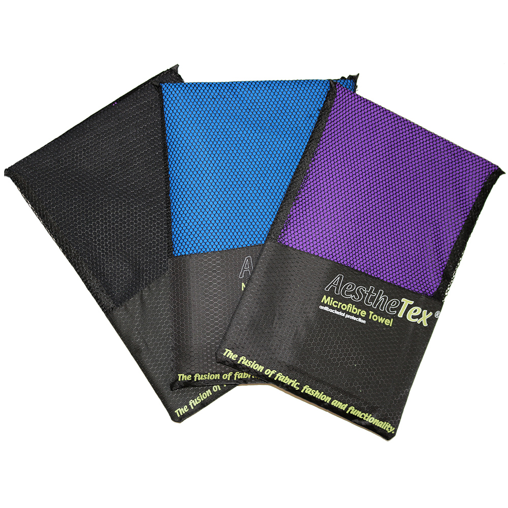 microfibre-towels-all-colours-bagged.jpg Microfibre Absorbent Towel - Image 1