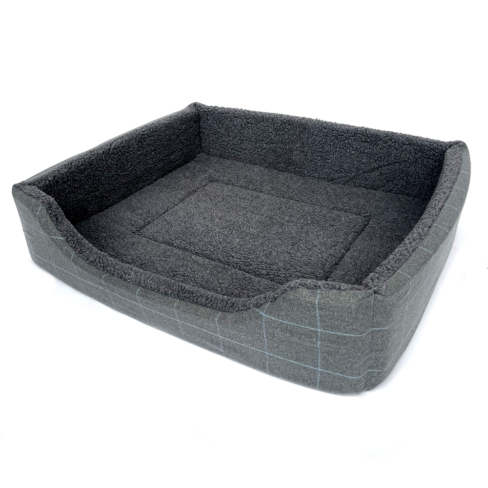 IMG_1304 Jenny Wren UK-Made Luxury Square Washable Dog Bed with Sherpa Fleece Lining