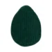 DuraToy Avocado Corduroy Crunchy Dog Toy, green, pale yellow, brown, back view