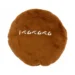 DuraToy Cookie Soft Squeaky Dog Toy, brown, two tone, back view