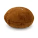 DuraToy Cookie Soft Squeaky Dog Toy, brown, two tone, detail view 1