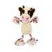 DuraToy Country Cow Corduroy Rope Tug Dog Toy, cream, pink, brown, detail view 3