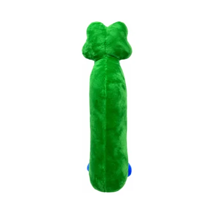 DuraToy Crocodile Unstuffed Bottle Dog Toy, green, back view