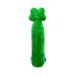 DuraToy Crocodile Unstuffed Bottle Dog Toy, green, back view