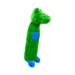 DuraToy Crocodile Unstuffed Bottle Dog Toy, green, detail view 2
