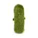 DuraToy Fluffy Croc Soft Cushion Squeaky Dog Toy, green, orange, back view