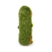 DuraToy Fluffy Croc Soft Cushion Squeaky Dog Toy, green, orange, detail view 3