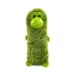 DuraToy Fluffy Croc Soft Cushion Squeaky Dog Toy, green, orange, front view