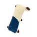 DuraToy Goofy Goat Pillow Squeaky Dog Toy, white, beige, back view