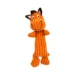 DuraToy Happy Horse Crinkle Squeaky Dog Toy, orange, brown, detail view 1