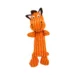 DuraToy Happy Horse Crinkle Squeaky Dog Toy, orange, brown, detail view 3