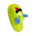 DuraToy Monster Slipper Squeaky Dog Toy, green, detail view 2